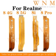 Substrate connector Flex cable For Realme 8 4G / 5G 8I 8 PRO USB Board LCD Display Main Motherboard 