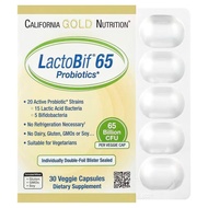 California Gold Nutrition, 益生菌，650 億 CFU，30 粒素食膠囊  LactoBif® 65 Probiotics, 30 Veggie Capsules