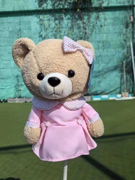 หมวกกันน็อคไม้กอล์ฟลายการ์ตูน Inggi Teddy Bear New Model สำหรับผู้ชาย อุปกรณ์กีฬา โยคะ เทรนด์ใหม่