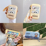 Snoopy Charger Gadget Pouch|Power bank Bag|Travel Gadget bag with elastic band