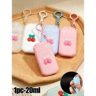 20ml Portable Card-Type Spray Bottle 0.68 Oz Card-Type Perfume Sprayer With Keychain Cute Cherry & B