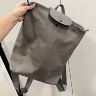LONGCHAMP LE PLIAGE XTRA系列牛皮後背包 灰（大）