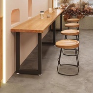 Bar Table Solid Wood Table Home Tall Narrow Table