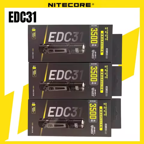 Hiking Light NITECORE Flashlight UHi LED EDC31 3500 Lumens USB-C Rechargeable Tactical Built-in Batt