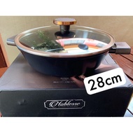 Neoflam Noblesse Casserole with Glass Lid Non Stick Kuali