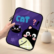 Black Cat Storage Bag Laptop 14-Inch Handbag 9-11inch Tablet Bag For Pad 6Pro 12.4Inch Handbag For Mipad 5 Pad 6 Protective Bag