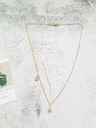 皓石小碎鑽項鍊金色鎖骨鏈