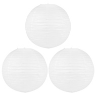 3 X Chinese Japanese Paper Lantern Lampshade for Party Wedding, 50cm(20 Inch) Creamy-White