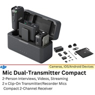 DJI Mic 2 2-Person Compact Digital Wireless Microphone System/Recorder for Camera & Smartphone (2.4 