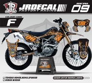 DECAL KLX BF 150 SHARK HIU KEREN FULLBODY-DEKAL STIKER KLX BF GRAFIS SIMPLE MINIMALIS-DEKAL KLX BF S
