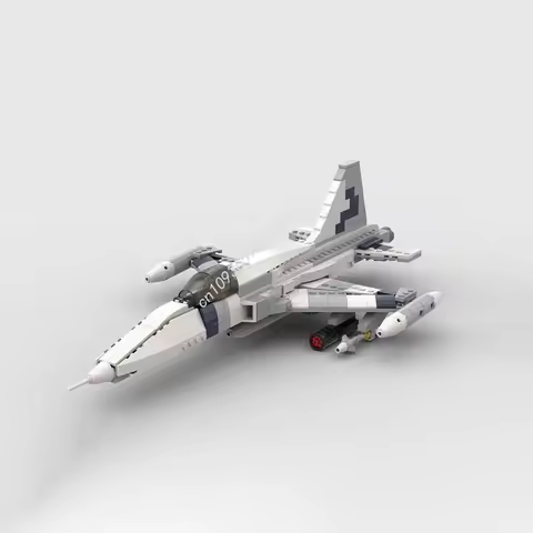458pcs MOC F 5 Freedom Fighter Creatored Model Building Blocks Construction DIY Idea Education Festi