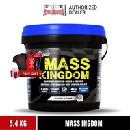 Muscle Kingdom Mass Kingdom 12lbs 5.4kg King Gainer, Mass Gainer, Protein Gainer, Muscle Mass Mass P