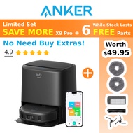 [FREE Accessories] Anker X9 Pro Robot Vacuum|Auto Clean and Dry|5,500Pa Suction|12mm Lift Mop|AI Obs