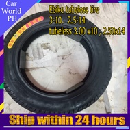 Ebike tubeless tire 3-10, tubeless 3.00 X 10 14x2.50 110/90-17,excellent high quality and tested excellent performance