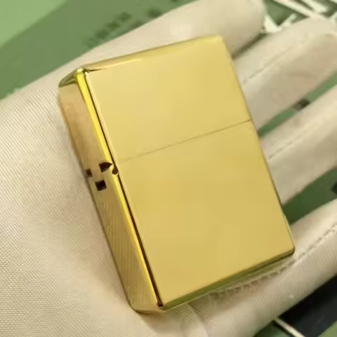 ZORRO 912 912S Heavy Duty Armor Brass/Titanium Windproof Kerosene Lighter; 3/5 Hinged Metal Gasoline