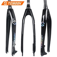 TOSEEK Full Carbon Fiber Bike Rigid Disc Brake Forks Tapered Fork 26/27.5/29