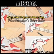 ALi Carpenter T-Square Measuring Layout Tool, Adjustable Woodworking T-square Edge Ruler