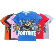 roblox fortnite lol 2018 summer pure cotton boys girls  children top short sleeve T shirts  Minecraf