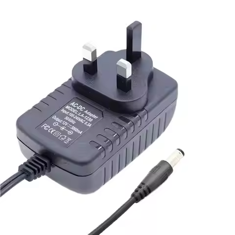 Black 24V UK DC power adaptor 12V 2A Switching adapter 15V 9V 18V 2A AC Power supply 12V 3A transfor
