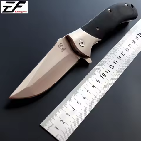 Eafengrow EF05 folding knife 9Cr blade+G10 handle Ball bearing system utility tactical survival knif