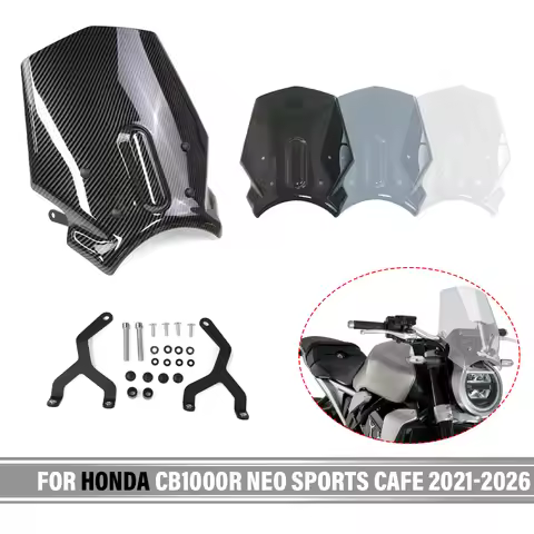 FOR HONDA CB1000R CB 1000R BLACK EDITION/NEO SPORTS CAFE 2021-2026 Windscreen Windshield Motorcycle 