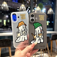 Compatible with iphone 16 Pro Max 15 Casing The ghost is holding the kitten 11 12 13 14 Pro 7 8 Plus
