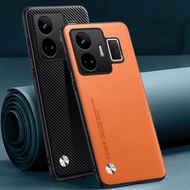 Leather Soft Phone Case For Realme GT Neo 5 SE GT3 GTNeo5SE 5G Shockproof Casing Anti Fingerprint Ba