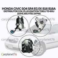 HONDA CIVIC SO4 SR4 EG EK B16 B16A DISTRIBUTOR COIL PLUG IGNITION TD81U TD-80U DOHC BIG VTEC (9 PIN)