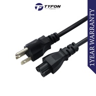 3 Prong US Power Cord Cable for Laptop AC Adapter 0.9M (Refurbished)