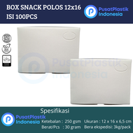 Box Snack 12x16 Dus Kotak Kue Roti Polos Uk 12 x 16