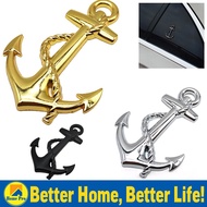 Car Stickers Boat Anchor Solid Zinc Alloy Emblem 3D Sticker Cool Exterior Car Styling