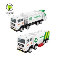 QIUJUU Garbage Truck Toy, Model Toy Car Inertia Powered Recycling Sanitation Vehicle, Interactive Si
