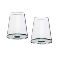 SplitGlass 水晶玻璃紅酒杯 - 2 件套裝 (綠色)
