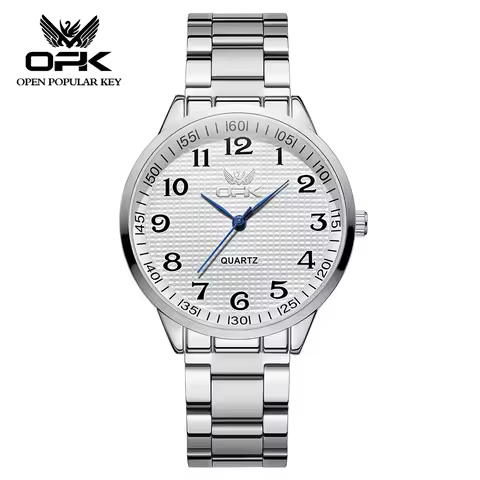 OPK Quartz Men's Watch Waterproof Stainless Steel Fashion Watch Original Classic Digital Watch Busin