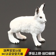 Simulation Animal Model Toy Farm Animal Snow Rabbit Rabbit Little White Rabbit Black White Rabbit Bo