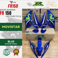 RAPIDO Coverset VOGE FR150 Movistar Blue Biru Body Cover Sticker Tanam Stripe Tanam