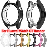 Cases for Huawei Watch GT Runner Screen Protector Case PC Hollow Protective Bumper Cover Shell For H