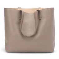 Cuyana classic structured tote bag beige