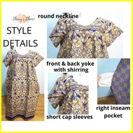 【Latest Style】 XL size Short sleeves walking duster Authentic Cotton Thailand Batik