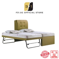 Pull Out Bed - 3 in 1 Pull Out Bed | Single | Sturdy Frame | Free Installation|Kidsbed|adultbed|matt