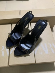 ZA Womens Shoes Womens Shoes Black Versatile Pointed Toe High Heel Slim Heels Womens Shoes High Heel