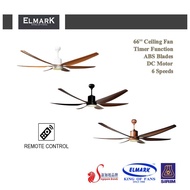 Elmark 666B 66" DC Motor 6 ABS Blades With 24W 3 Color LED Light Ceiling Fan 6 Speed Forward + 6 Spe