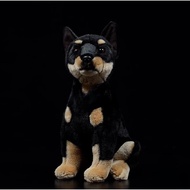 [That Model] Simulation Doberman Hound Dog Border Shepherd Doll Plush Toy Birthday Gift
