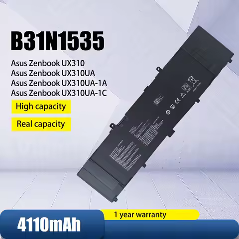 B31N1535 Laptop Battery For ASUS ZenBook UX310 UX310UA UX310UQ UX410 UX410U UX410UA UX410UQ U4000U U