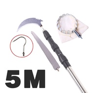 7M High Tree Branch Pruning Shears Saw Fruit Picker 4 in 1 Stainless steel Telescopic pole  galah ka