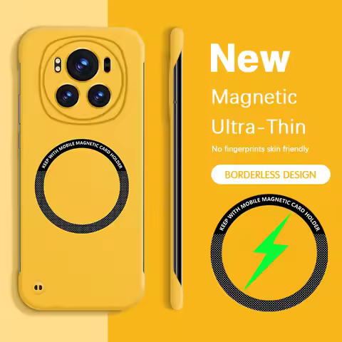 Borderless Candy Phone Case for Honor Magic6 Magic 6 Pro 6Pro 5G Magnetic Wireless Charging Hard Thi