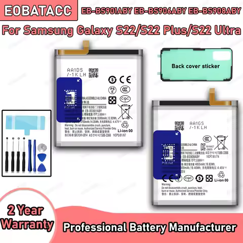 EB-BS901ABY EB-BS906ABY EB-BS908ABY Battery for Samsung Galaxy S22 S22 Plus S22 Ultra Replacement Ba