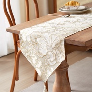 New Light Luxury High-End Coffee Table Table Runner American Retro High-End Dining Table Table Mat W