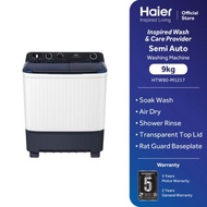 Haier Semi Auto Washer | Mesin Basuh Manual 9kg HTW90-M1217