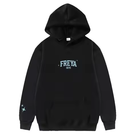 Collegiate Freya Skye Hoodie Men Women's Vintage Oversized Clothing Sweatshirt Fleece Fashion Pullov